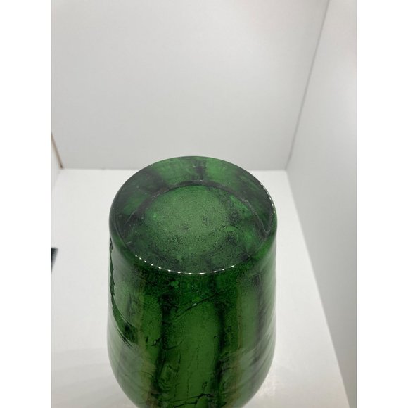 Makora Poland Handmade Green 12in Vase Stunning Nature - Picture 10 of 10